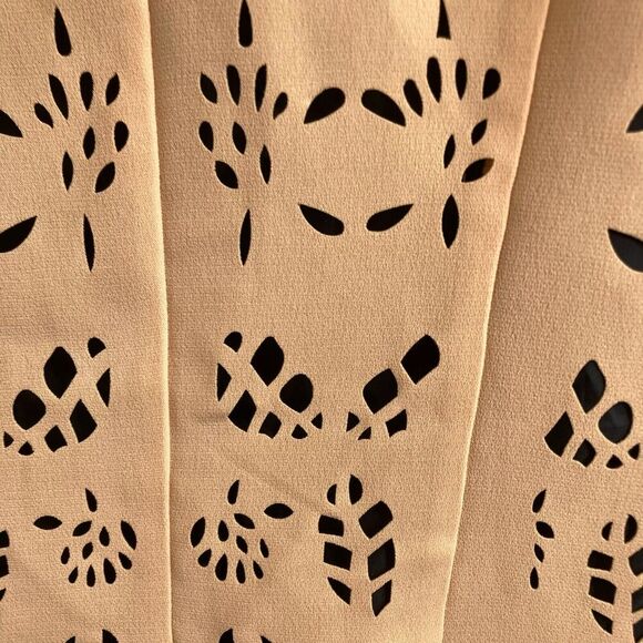 G.M.I Woman‎ Full Zip Brown Black Eyelet Long Sleeve Maximalist Flowy Size 16W - Picture 10 of 11